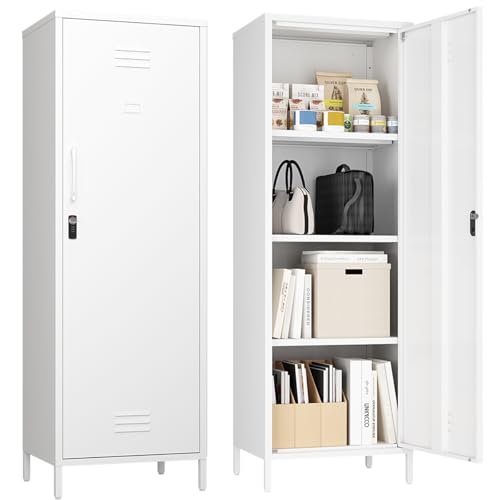 Metal Storage Cabinet with 3 Shelves