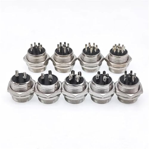 Conector circular GX16 macho de 6 pines y 16mm de diámetro modelo L73 RS765 3