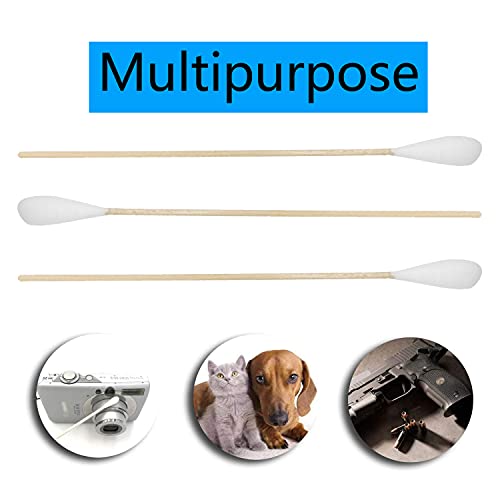 6 Inch Long Cotton Swabs (Large Size) 400Pcs For Pets, Gun Cleaning Or Makeup #TOP3