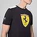 PUMA Scuderia Ferrari F1 Men's Tshirt with Large Scudetto Shield Logo - Black - Size: XX-Large