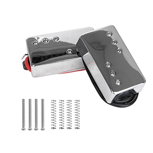Yibuy 1 Set of 2 Silver 70x36x18mm 7.2K 15K Humbucker Pickups Without Frame for Electric Guitar
