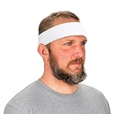 Ergodyne Chill-Its 6550 Head Sweatband, White