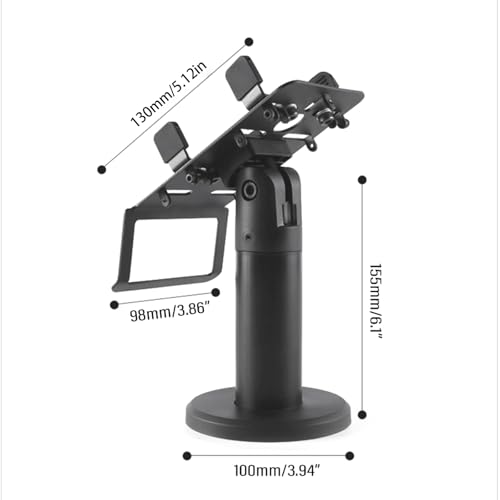 Rotatable Cashiers Stand Holder, 360 Degree Metal POS Machine Display Bracket Cashiers Rack for Retailers, Restaurants Supermarkets, Cash Register
