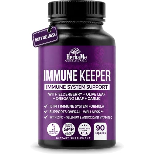 HerbaMe Immune Support Supplement with Elderberry, Quercetin & Zinc