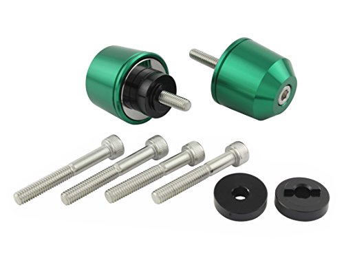 ポッシュ(POSH) ハンドルバーエンド ミドルウエイト ホンダ/スズキ M6 ダークグリーン 032979-08