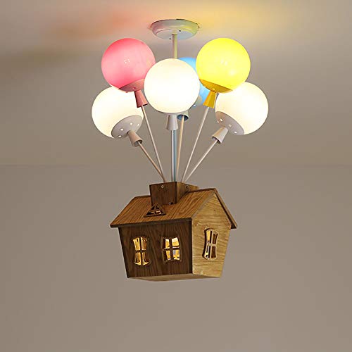 Preisvergleich Produktbild SZIUL Kinderzimmer Kronleuchter, Cartoon Ballon LED Kronleuchter, Geeignet für Kinderzimmer