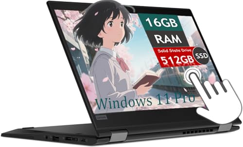 Image of Lenovo ThinkPad X390 Yoga Touchscreen Laptop 13.3 inch 1080P Touchcreen Netbook, Core i5-8365, 16GB RAM, 512GB SSD, Backlit Keyboard, Webcam, Windows 11 Pro(Renewed)