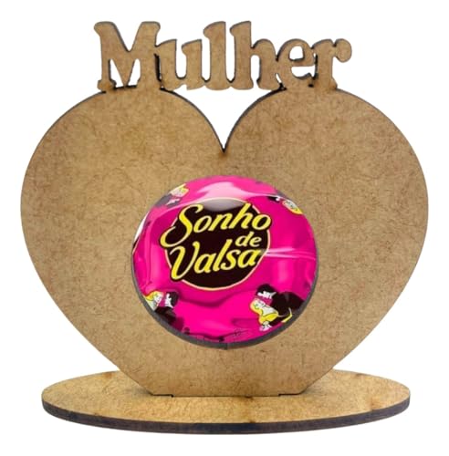 Kit 50 Coração Porta Bombom Dia Da Mulher Lembrancinha Mdf