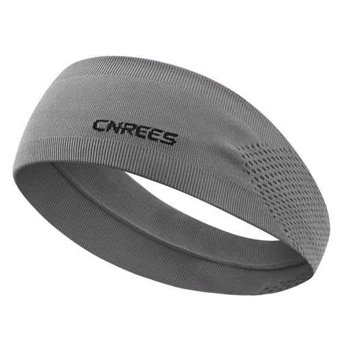 Image of Sports Headband for Men & Women - High Elastic Moisture Wicking Sweatband, Breathable Quick Dry Athletic Hairband for Running, Yoga, Gym, Workout