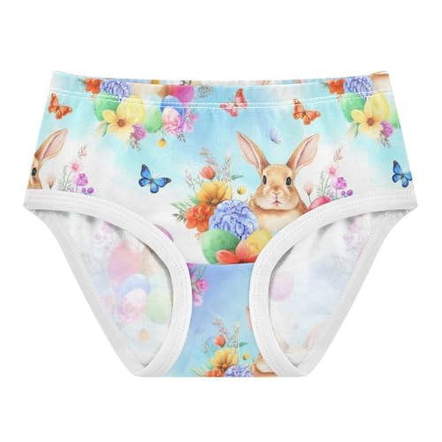 Joisal Cotton Toddler Girls Underwear Colorful Rabbit Spring Flowers Girl Panties Cute Print Briefs Undies Kids 2t