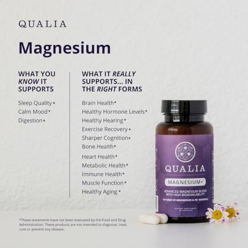 Qualia Magnesium Supplement with Glycinate, 10 Forms and 70+ Minerals - Image 4