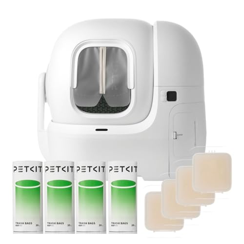 PETKIT 猫用自動トイレ Pura Max2 (P9902BAC) 「トイレ本体」+「ゴミ袋4本」+「消臭剤4個」+「防塵カーテン」 エントリーセット6 スターターパック 日本正規品 2年保証 (B0GSTNG9MW) Amazon価格推移・価格追跡