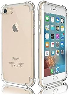 غطاء ايفون 7/8 ، مضاد للصدمات ، مدعم بزوايا للحماية ضد السقوط ، سليكون مقوى ، شفاف