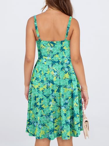 Image of YIOYOLA Womens Summer Mini Corset Casual Dresses Spaghetti Straps Lace Up Vacation Beach Sundress with Pockets 2026