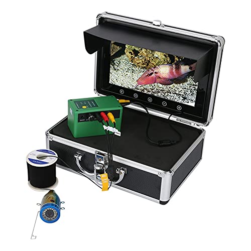 Telecamera Subacquea 9 Fish Finder 1 5M 30M 50M 1000TVL da pesca subacquea 15pcs bianco LE. DS + Lampada a infrarossi per Fishfinder30M Cable