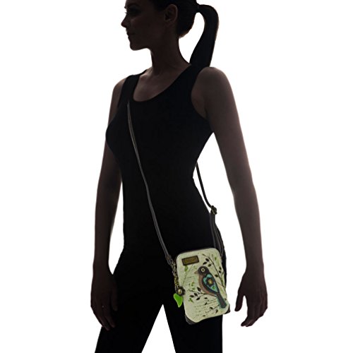 Chala Women's Safari Animal Canvas Crossbody Cell Phone Purse with Adjustable Strap -Sand2