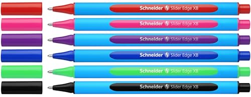 Schneider 152284 Slider Edge XB Kugelschreiber (Strichstärke: XB dokumentenecht Dreikant-Stift) 5+1 Stück