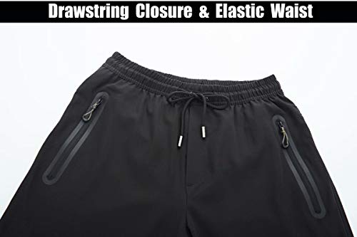 Magcomsen Gym Pants For Men With Pockets Running Pants Men Quick Dry Hiking Pants Mens Workout Pants Gym Pants Open Bottom Sweatpants For Men Grey #TOP3