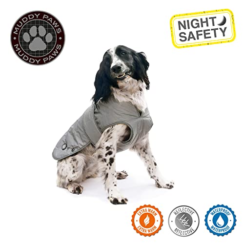 Ancol Muddy Paws Ultimate Reflective Dog Coat - Silver / 70cm - 2