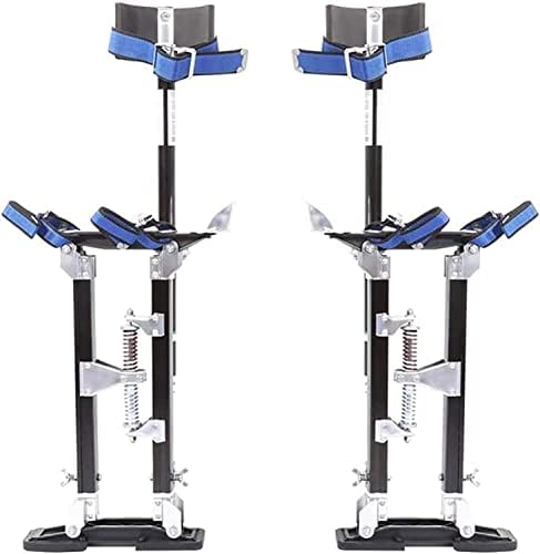 Adjustable Drywall Stilts 15"-24" | Lightweight Aluminum Work Stilts for Painters | Professional Painter's Tool with Secure Straps | Ideal for Home Renovation