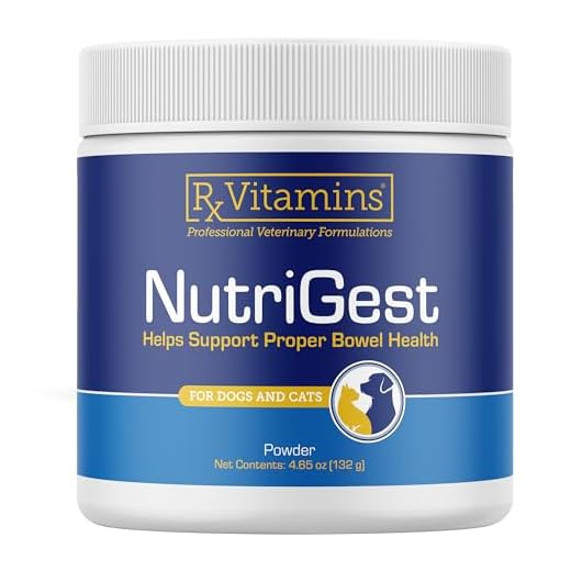 Rx Vitamins NutriGest - Dog Probiotics for Digestive Health - Probiotic for Cats - Cat Digestive Support,Anti Diarrhea for Cats and Dog Gas Relief - Probiotics for Dogs Powder - 4.65oz