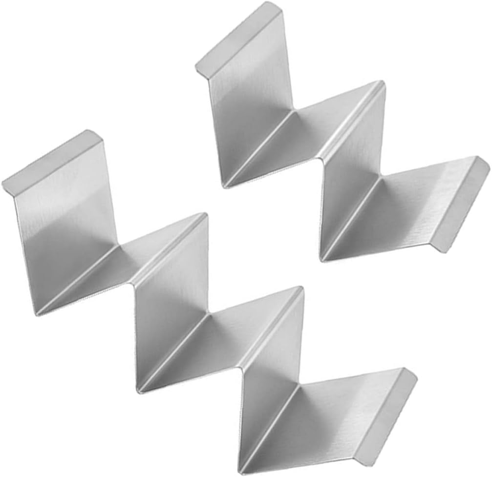 2pcs Display Pancake Smooth Trays Wave Mexican/Oven Pizza Hot Rack Shelf Grill Handles Tray Taco Dog Accessories Sandwiches Dishwasher Tortillas Pie Stand Tuesday Stands Stand (Color : Assorted