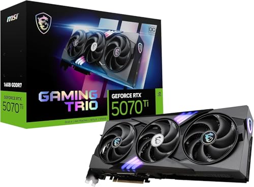 MSI GeForce RTX 5070 Ti 16G Gaming Trio OC Plus - Tarjeta gráfica