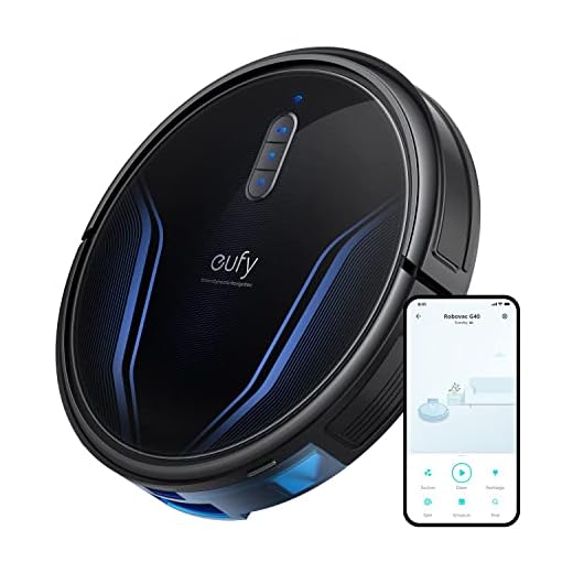 eufy Clean by Anker, Clean G40, Robot Vacuum, 2,500 Pa Strong Suction, Wi-Fi Connected, Planned Pathfinding, Ultra-Slim Design, Perfect for Daily Cleaning