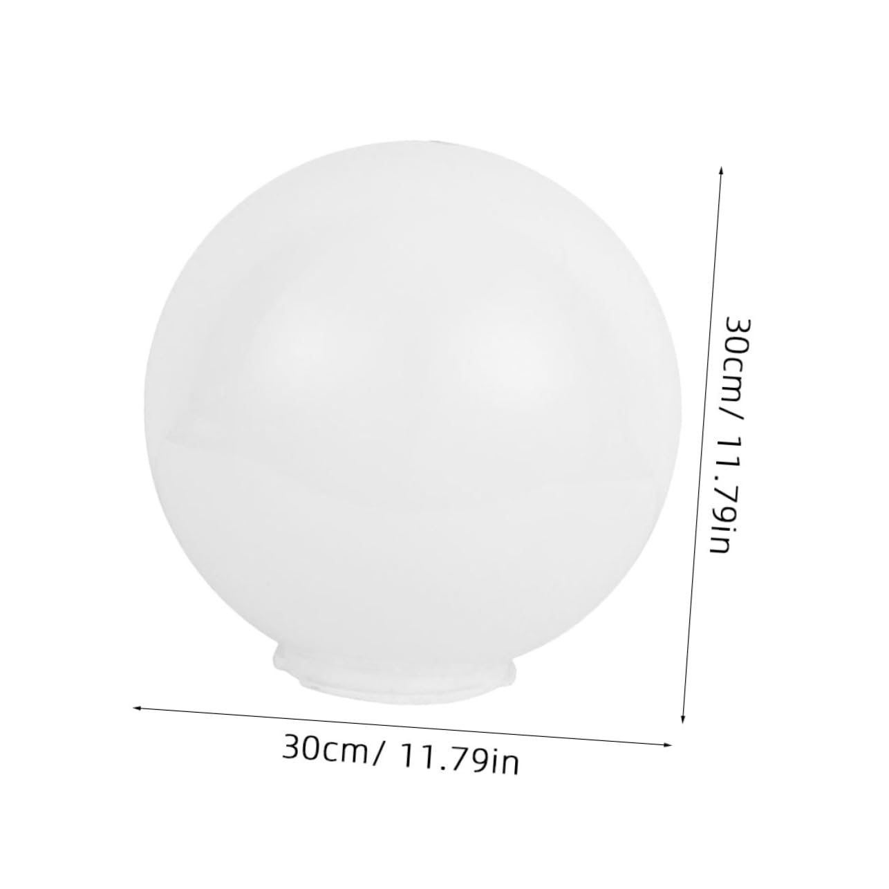 Garneck Paralume Sferico in Acrilico 12 Pollici per Esterni Copertura Antiurto per Lampioni e Applique da Parete Protezione Lampadina Patio