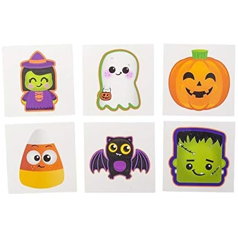 Halloween Temporary Tattoos (144 pieces) 2" Cover