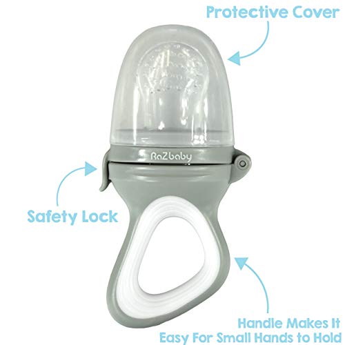 image for RaZbaby Baby Fruit Feeder/Food Feeder Pacifier | Infant Teething Toy T