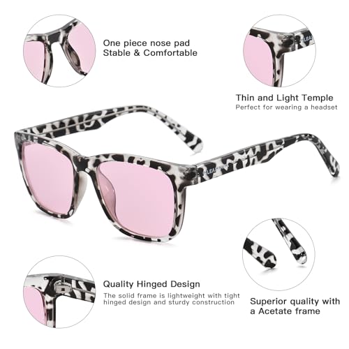 Image of Blue Light Glasses for Woman, AR Coating, Sleep Computer Gaming Glasses, Anti Eyestrain and UV Glare Protection