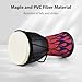Djembe Drum, 4 Inch African Drum, Maple Wood Drum, Portable Hand Drum, Colorful Lightweight Pattern Bongo Clapping Drum for Musical Percussion (Blue Flame)