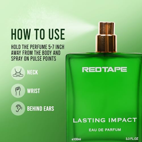 Image of Red Tape Lasting Impact Eau De Parfum for Men 100ml | Premium Long-Lasting Perfume | Fresh & Elegant Scent | Luxury Fragrance for Men | Ideal for Gifting | Best Gift for Him