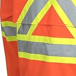 Pioneer V1081350 Veste de pluie de sécurité Hi-Viz, résistant à la déchirure et à l'abrasion