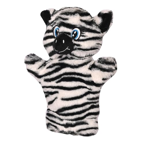 Image of Besties Zebra Hand Puppets for Kids - Soft Hand Puppets for Kids, Story Telling Puppet for Kids, Hand Puppet Toy, Plush Animals Hand Puppet Toys, Fun Play Learning Toys - Black (Zebra)