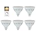 Produktbild Aiwode Dimmbar 5W MR16 LED Lampe,Warmweiß 2700K 550LM,Ersetzt 50W Halogenlampe,AC/DC 12V RA85,120°Abstrahlwinkel Gu5.3 Scheinwerfer,kompatibel mit 12V LED Dimmer,5er Pack.