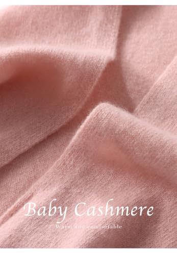 Cashmere Knit Triangle Scarf for Women Knitted Head Scarf Small Bandana Old Money Aesthetic Accessories (Pink)3