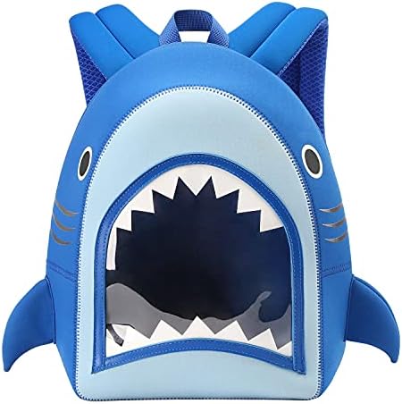NOHOO Toddler Backpack Kids Shark Backpack Cute Animal Schoolbag Waterproof Backpack for Baby Boys Girls Age 3 to 6