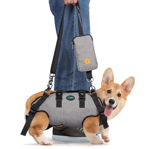 Ownpets Dog Sling Harness, Outdoor Sling Bag for Spine Protection, Whole Body Support, Support Vest to Assist Aged Dogs, Outdoor, M