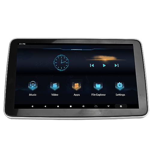 BROLEO 10.1inch Car Headrest Video Player, 4K 1080P Touchscreen Car Headrest Mount Monitor with Octa Core CPU, 2GB 32GB ROM, Wireless Miracast Airplay, Headrest Screen for Android 9.0