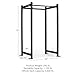 Titan Fitness T-3 Series Black Short Power Rack, 36in Depth, 1,100 LB Capacity Cage for Weightlifting and Strength Training