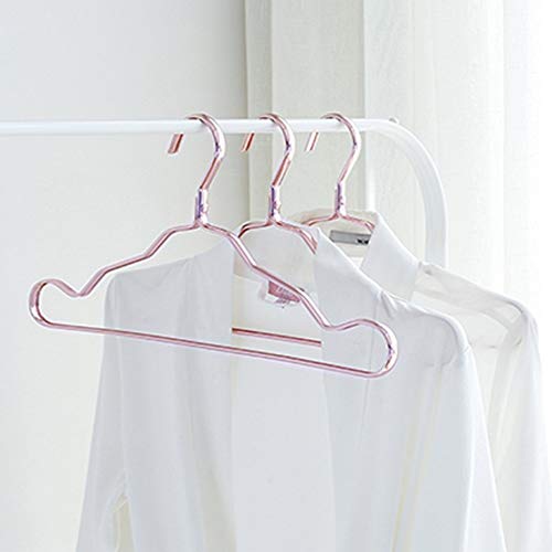 Panamami Perchas Ropa Estante de Secado Antideslizante de Aluminio sin Costura: Oro Rosa + Oro Rosa