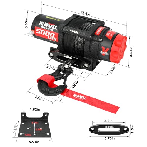 image for X-BULL γ Series Winch 5000 lb. Load Capacity with Synthetic Rope and 