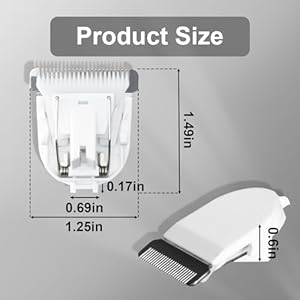   Dog-Clippers-Blade-for-Grooming-Replacable-Safe-Sharp-Dog-Trimmer-Blades-304-Stainless-Steel-and-Ceramic-Blade-Width-125-Compatible-with-Masagotti-Dog-Hair-Clippers-Kit-2-Packs