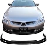FREEMOTOR802 Compatible with 2003-2005 Honda Accord Sedan Front Bumper Lip, Mug Style Unpainted Black Polyproplyene Spoiler Guard Splitter Valance Chin