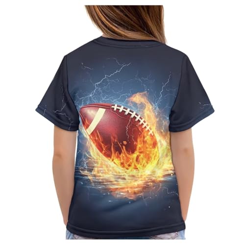 Image of JEOCODY Boys Girls Graphic Tees Funny 3D Printed Short Sleeve T-Shirts 3-16T