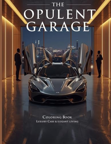 The Opulent Garage: A Coloring Book of Luxury Cars & Elegant Living: Escape into a World of Exotic Cars, Designer Fashion, and O