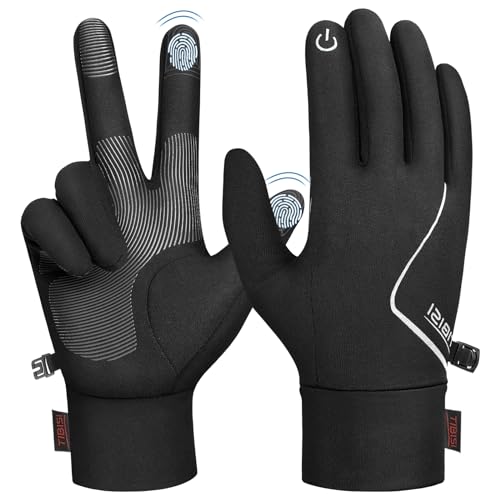 PULIOU Handschuhe Kinder Reithandschuhe Winter Warme Fahrradhandschuhe...