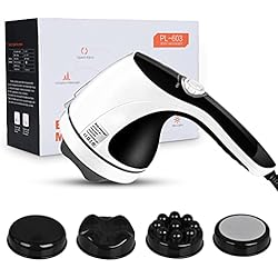 Masajeador Anticelulítico Eléctrico Muscular - Masaje Maquina para Celulitis Eliminar Piernas Espalda Aliviar el Dolor Levanta el Cuerpo Body Contour Portátil Mujer Hombre Sin Cable (C)